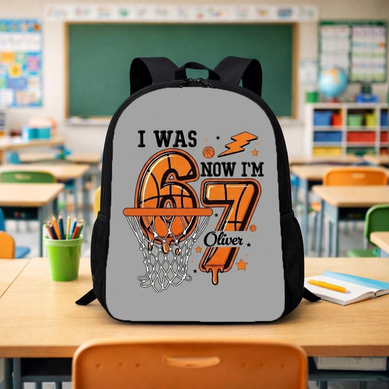 Funny Basketball Backpack - Back To School Custom Name Custom Backpack - Savourry