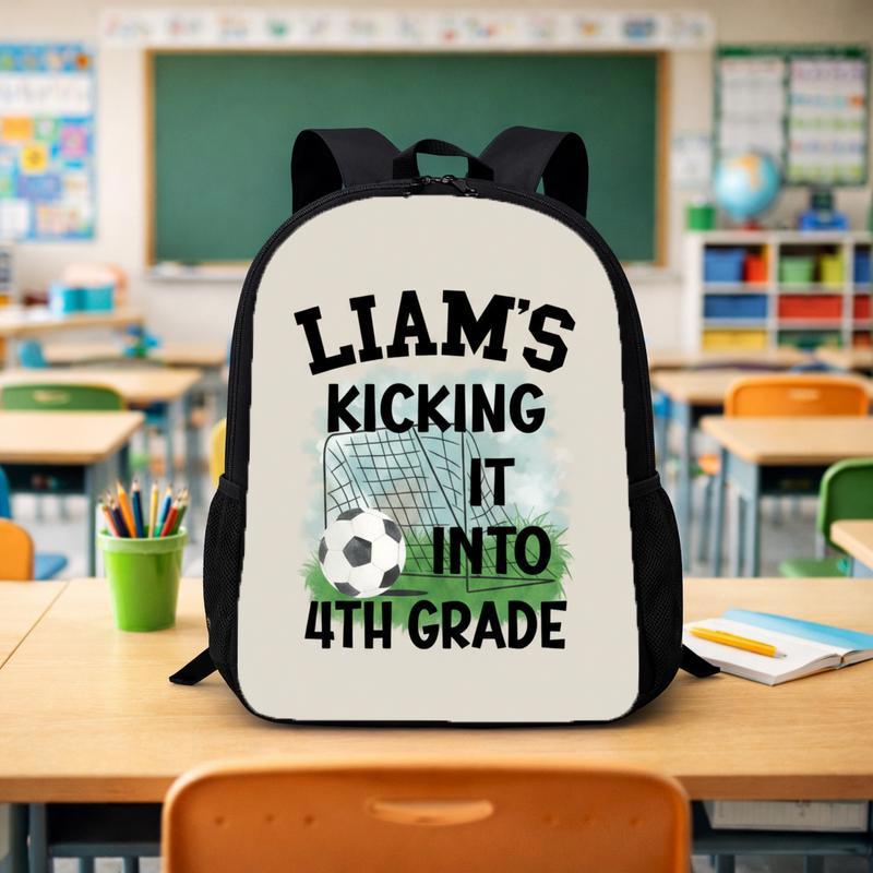 Funny Personalized Soccer Backpack - Cool Back To School Kids Custom Backpack - Savourry