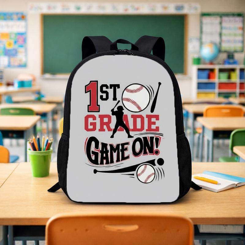 Game On Baseball Backpack - Back To School First Grade Kids Custom Backpack - Savourry