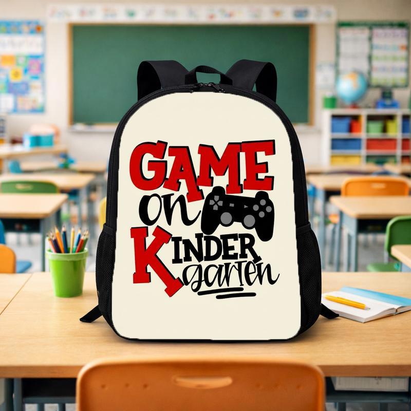 Game On Kindergarten Backpack - Gamer Kids Back To School Custom Backpack - Savourry