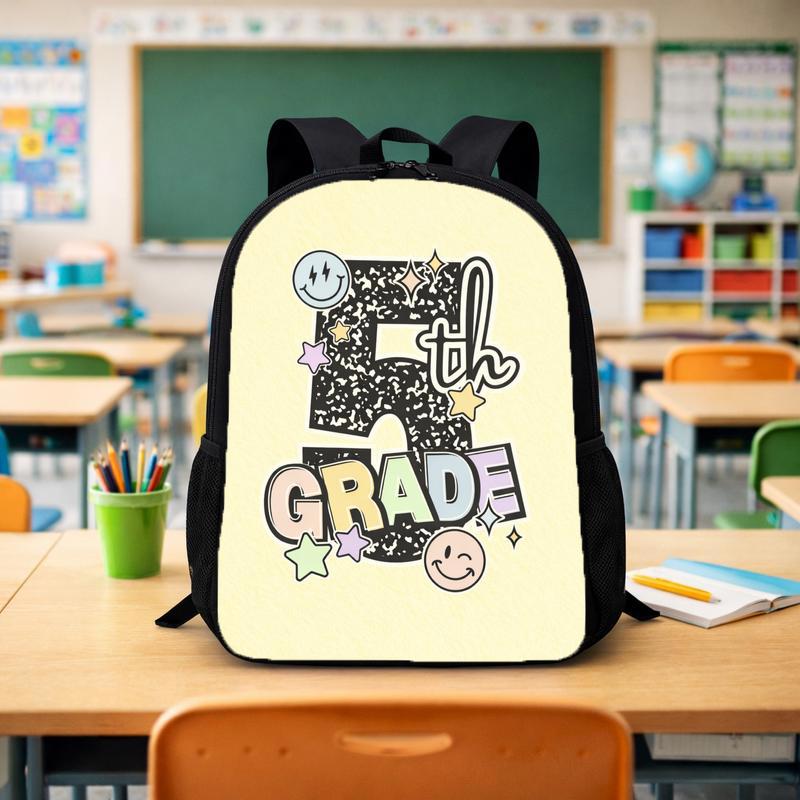 Grunge 5th Grade Backpack - Elementary School Trendy Look Custom Backpack - Savourry