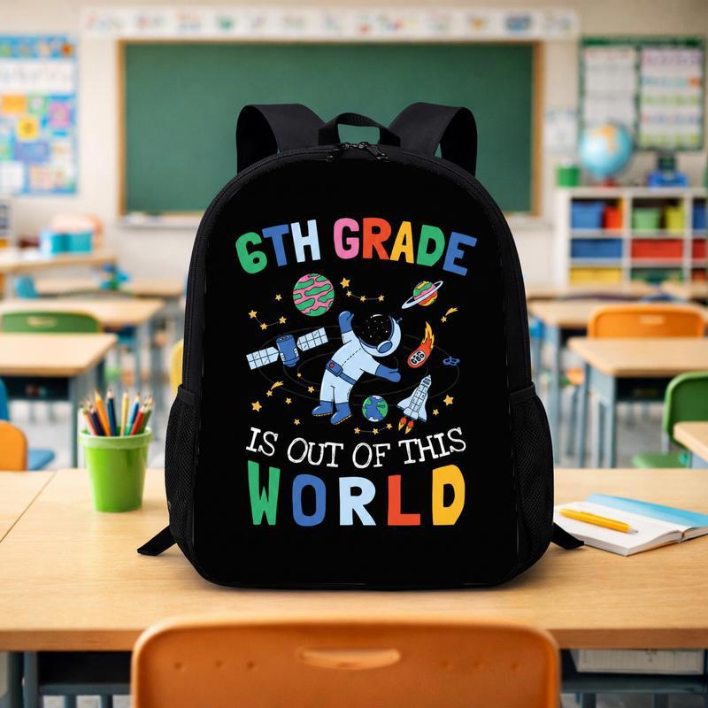 Kids Backpack 6th Grade - Space Astronaut School Design Custom Backpack - Savourry