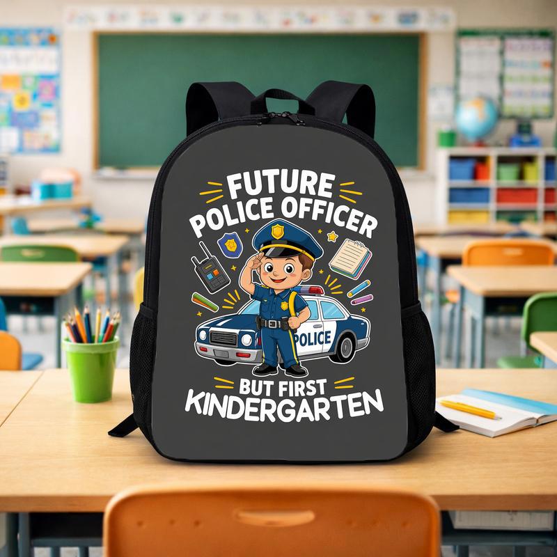 Kids Police Backpack - Future Officer Back To School Gift Custom Backpack - Savourry