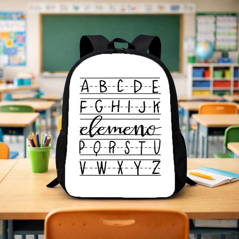 Kindergarten Backpack - Alphabet Writing Learning Style Custom Backpack - Savourry