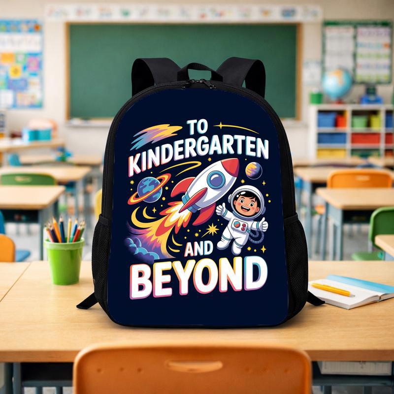 Kindergarten Backpack Kids - Back To School Space Adventure Custom Backpack - Savourry