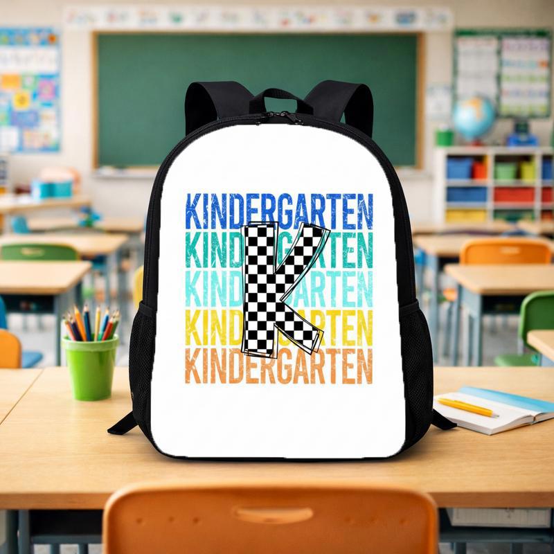 Kindergarten Backpack - Letter K Back To School Kids Custom Backpack - Savourry