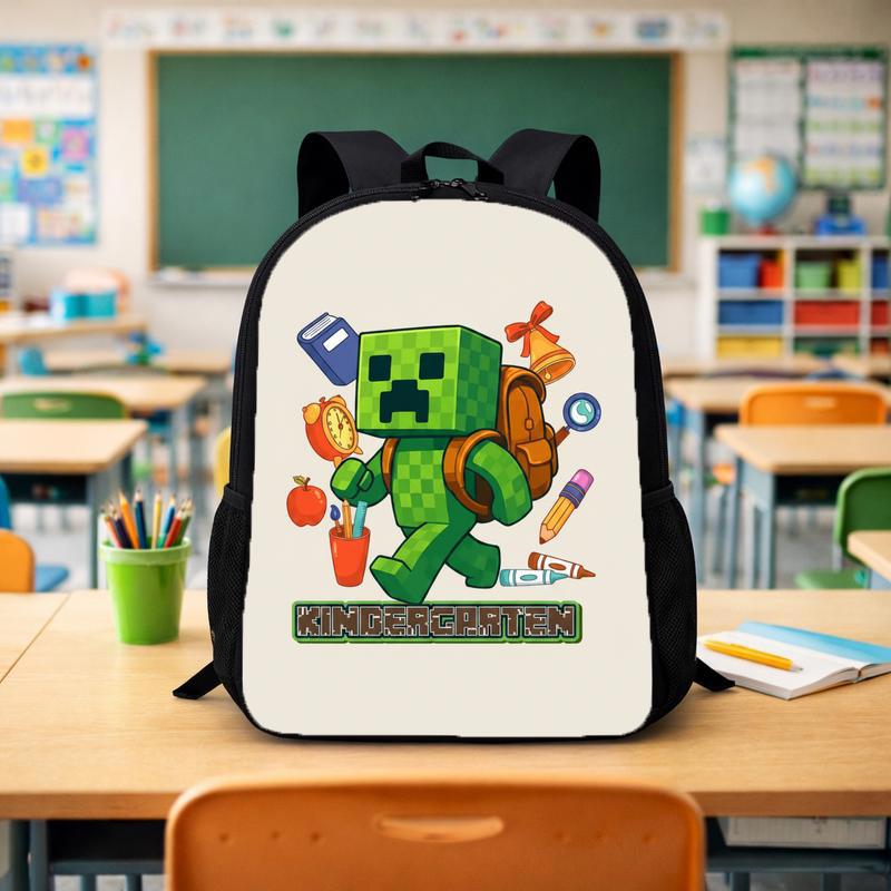 Kindergarten Ready Pixel Backpack - Gamer School Style Custom Backpack - Savourry