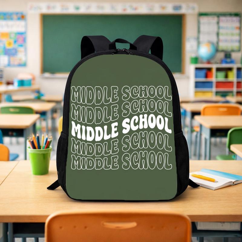 Middle School Backpack - Back To School Minimal Trend Style Custom Backpack - Savourry