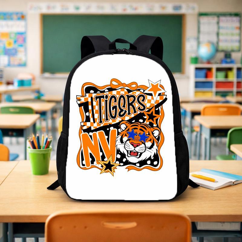 Middle School Tiger Mascot Custom Backpack - Savourry