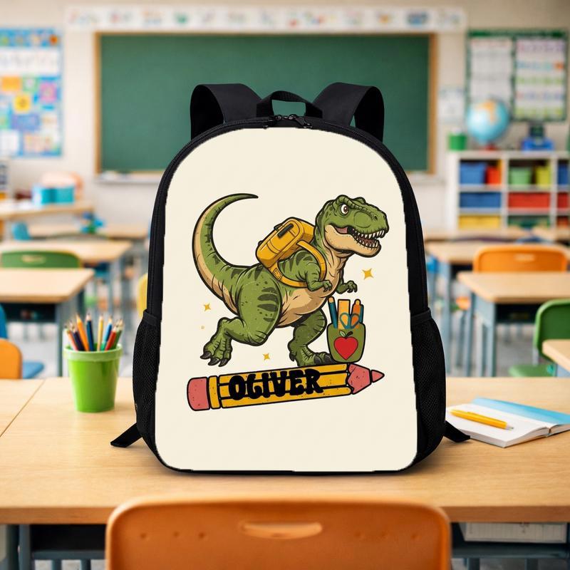 Personalized Dinosaur Back To School Backpack With Name Custom Backpack - Savourry
