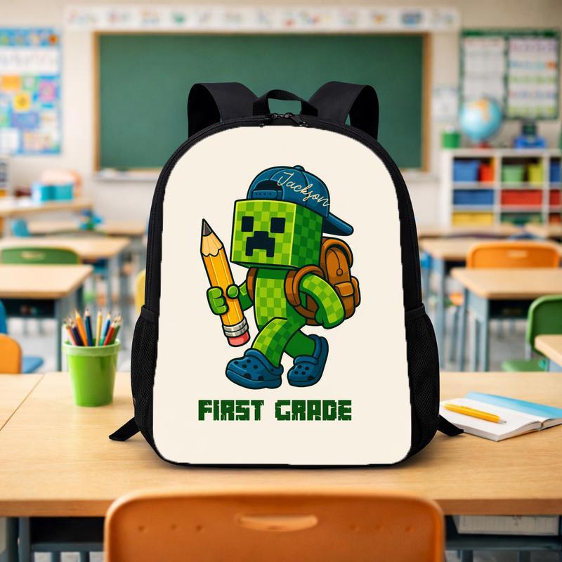 Personalized Gamer Backpack - First Grade Adventure School Fun Custom Backpack - Savourry