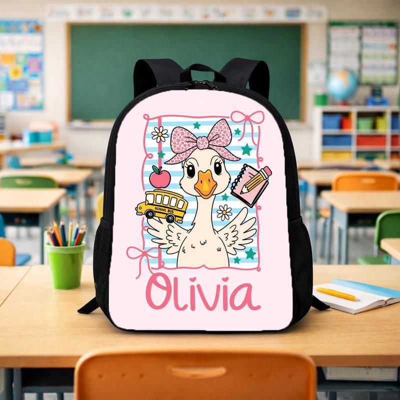 Personalized Goose Backpack - Cute Back To School Kids Custom Backpack - Savourry