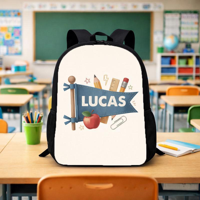 Personalized Kids Backpack - Elementary School Name Design Custom Backpack - Savourry