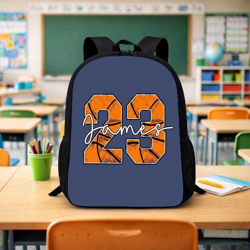 Personalized Number Basketball Backpack - Cool Back To School Kids Custom Backpack - Savourry