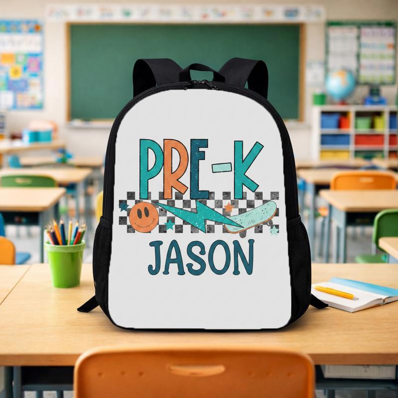 Personalized Pre-K Backpack - Boys Skateboard School Custom Backpack - Savourry