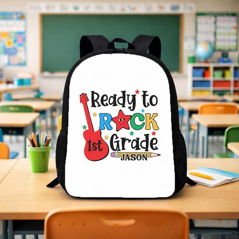 Personalized 1st Grade Backpack For Little Rockstars Custom Backpack - Savourry