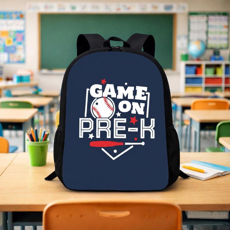 Pre K Baseball Backpack - Back To School Game On Kids Custom Backpack - Savourry