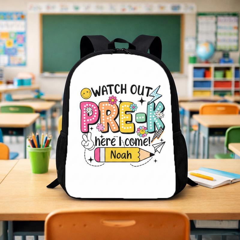 Pre-K Here I Come Backpack - Cute Back To School Look Custom Backpack - Savourry