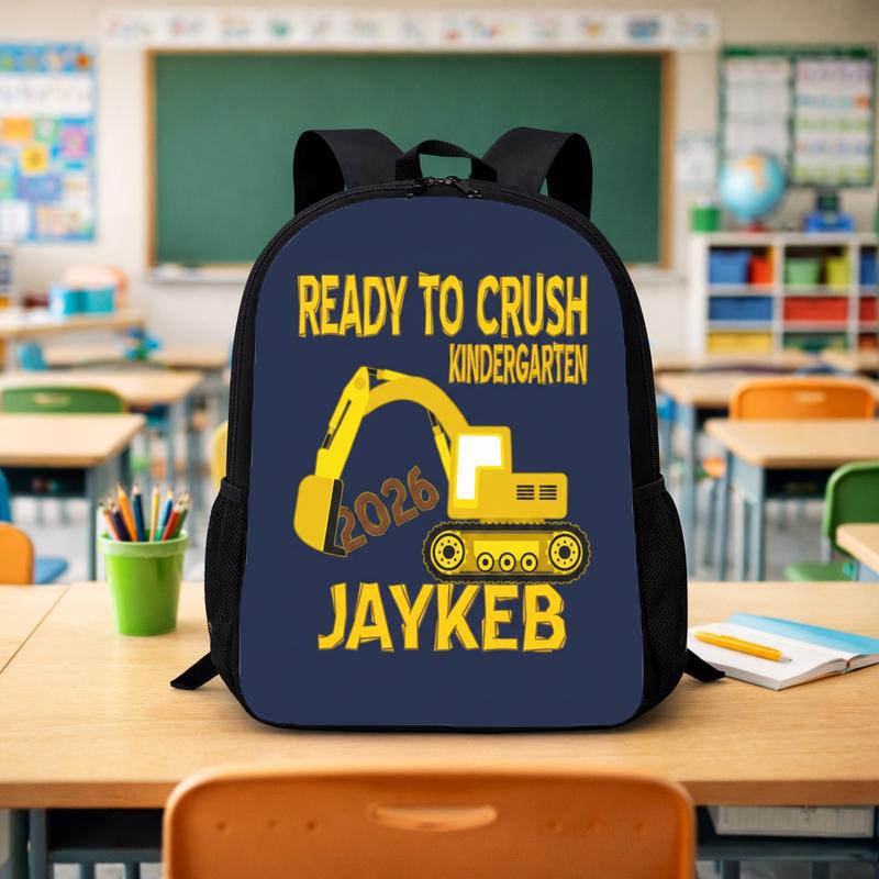 Ready To Crush Kindergarten Backpack For Boys - Custom Name Custom Backpack - Savourry