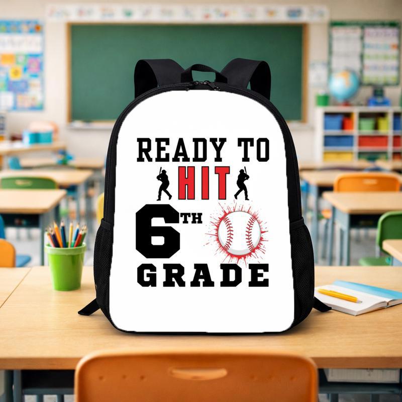 Ready To Hit Baseball Backpack - Back To School 6th Grade Custom Backpack - Savourry
