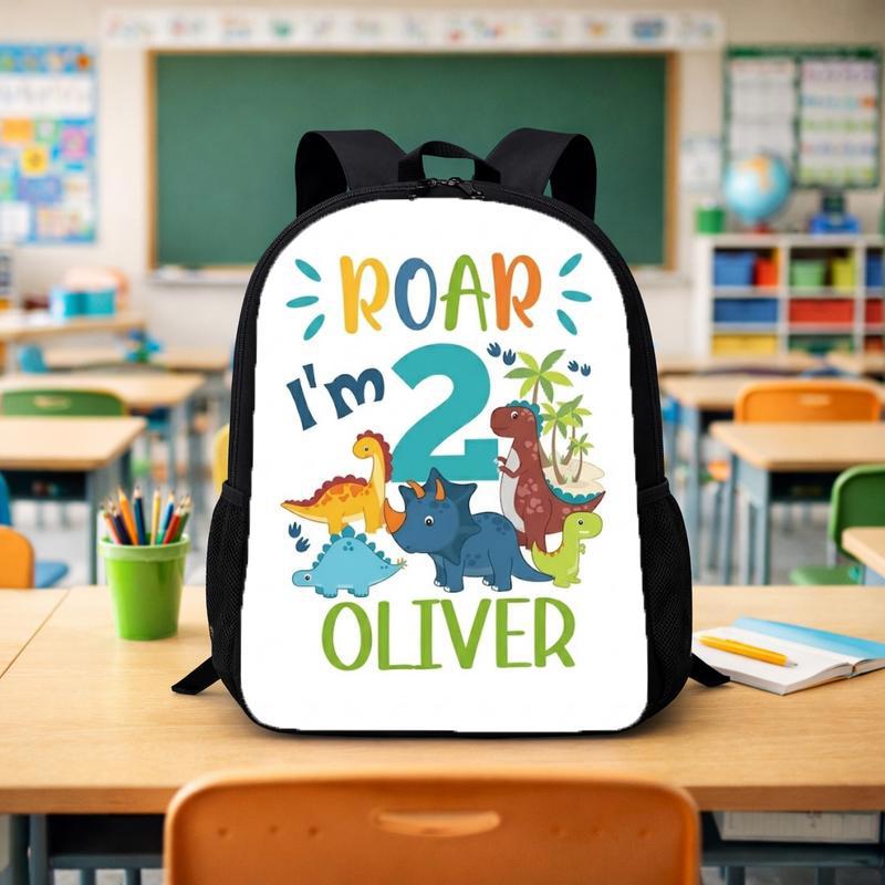 Roar I'm 2 Backpack - Personalized Dino Kids Gift Custom Backpack - Savourry