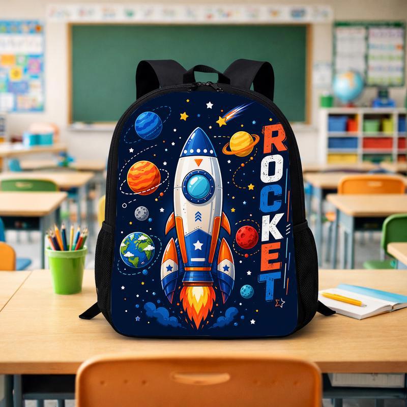 Rocket Backpack Kids - Back To School Space Adventure Custom Backpack - Savourry