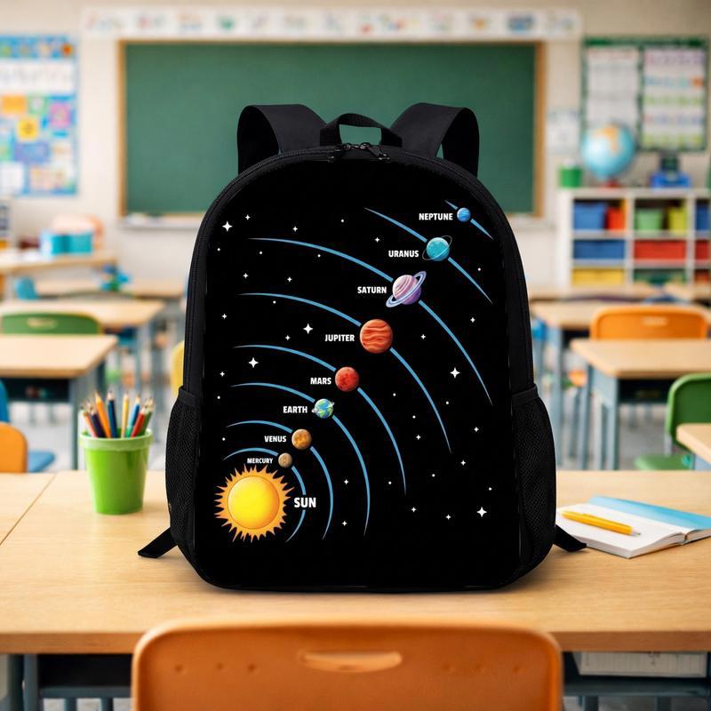 Solar System Backpack Kids - Space Orbit Planets Design Custom Backpack - Savourry