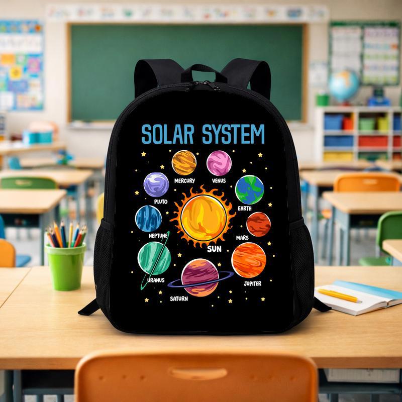 Solar System Backpack Kids - Space Planets School Design Custom Backpack - Savourry