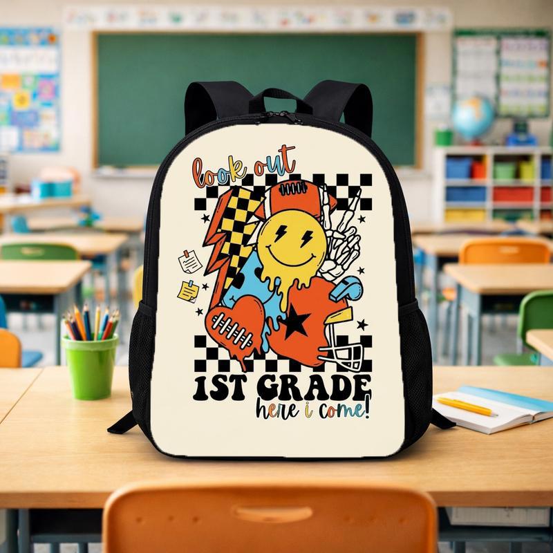 1st Grade Ready Rock N Roll Backpack - Cool Back To School Style Custom Backpack - Savourry