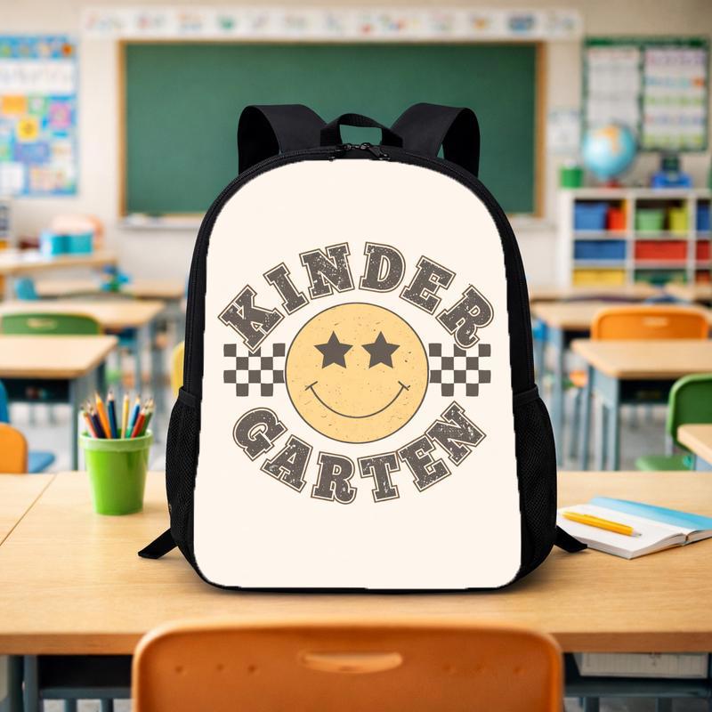 Vintage Smiley Kindergarten Backpack For Boys Girls Custom Backpack - Savourry