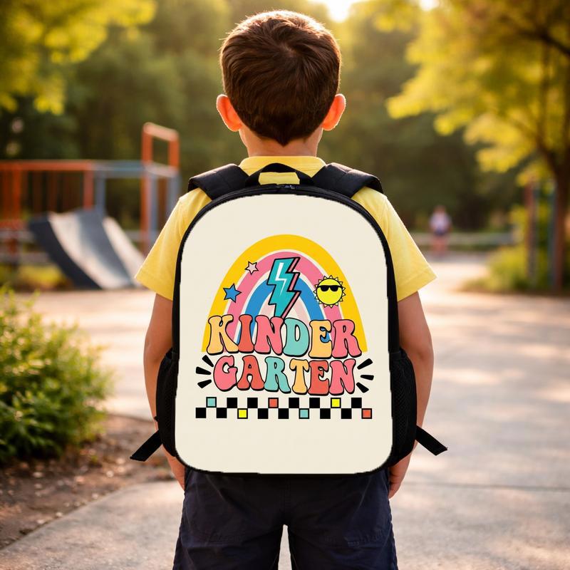 Back To School Backpack - Fun Kindergarten Rainbow Cool Style Custom Backpack Back To School Backpack - Fun Kindergarten Rainbow Cool Style Custom Backpack