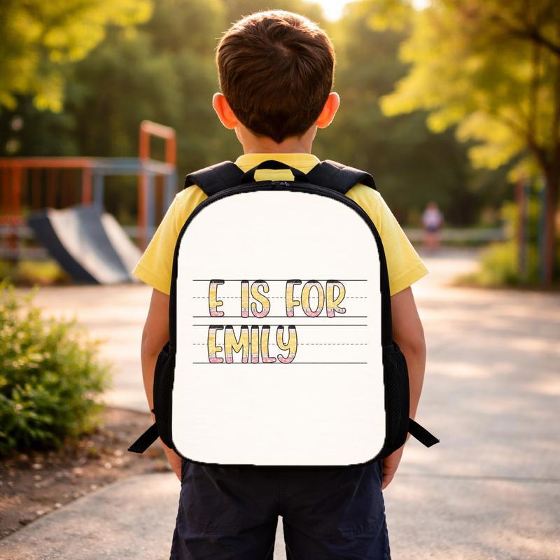 Back To School Backpack - Personalized Alphabet Name Custom Backpack Back To School Backpack - Personalized Alphabet Name Custom Backpack