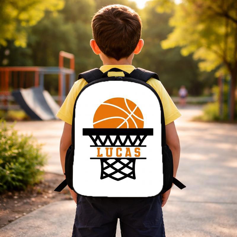 Basketball Name Backpack - Back To School Custom Sport Style Custom Backpack Basketball Name Backpack - Back To School Custom Sport Style Custom Backpack