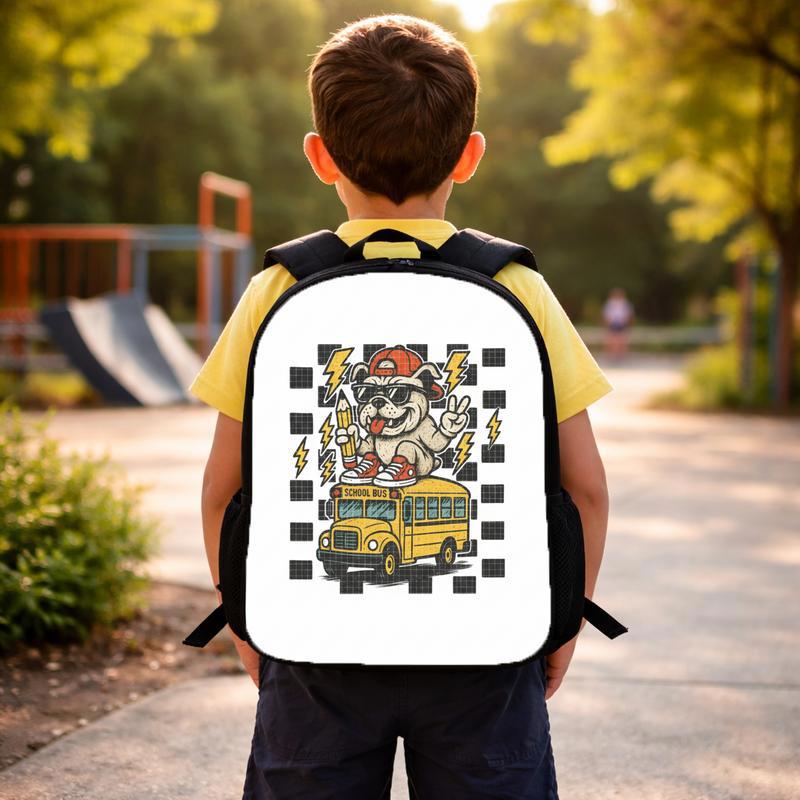 Cool Bulldog Back To School PNG _ Kids School Shirt Design Custom Backpack Cool Bulldog Back To School PNG _ Kids School Shirt Design Custom Backpack