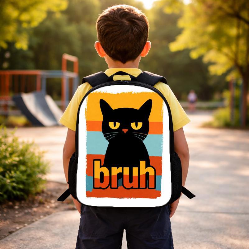 Cool Cat Back To School Custom Backpack