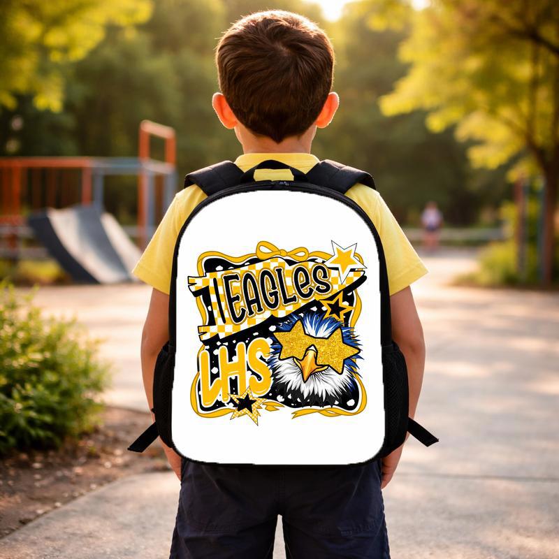 Custom Back To School Mascot Cool - Bold Middle School Spirit Custom Backpack Custom Back To School Mascot Cool - Bold Middle School Spirit Custom Backpack