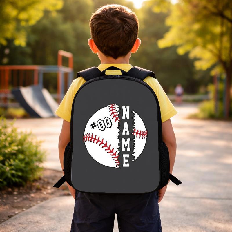 Custom Baseball Backpack - Name And Number Back To School Custom Backpack Custom Baseball Backpack - Name And Number Back To School Custom Backpack