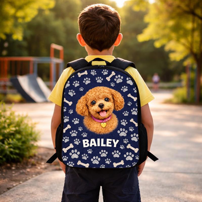 Custom Dog Portrait Custom Backpack