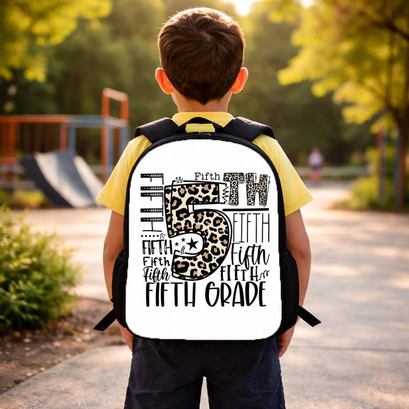 Custom Grade Backpack - Elementary School Leopard Print Style Custom Backpack Custom Grade Backpack - Elementary School Leopard Print Style Custom Backpack