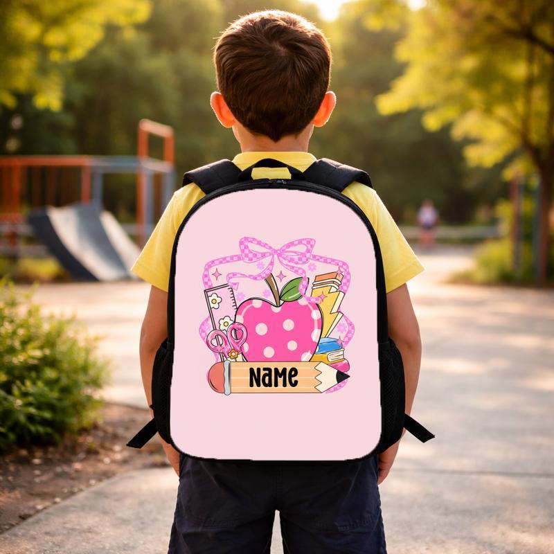 Custom Kids Name Back To School Shirt Shirt, Toddler Kid Kindergarten Shirt With Name, First Day Of School Shirt, Pencil Kids Name Shirt Custom Backpack