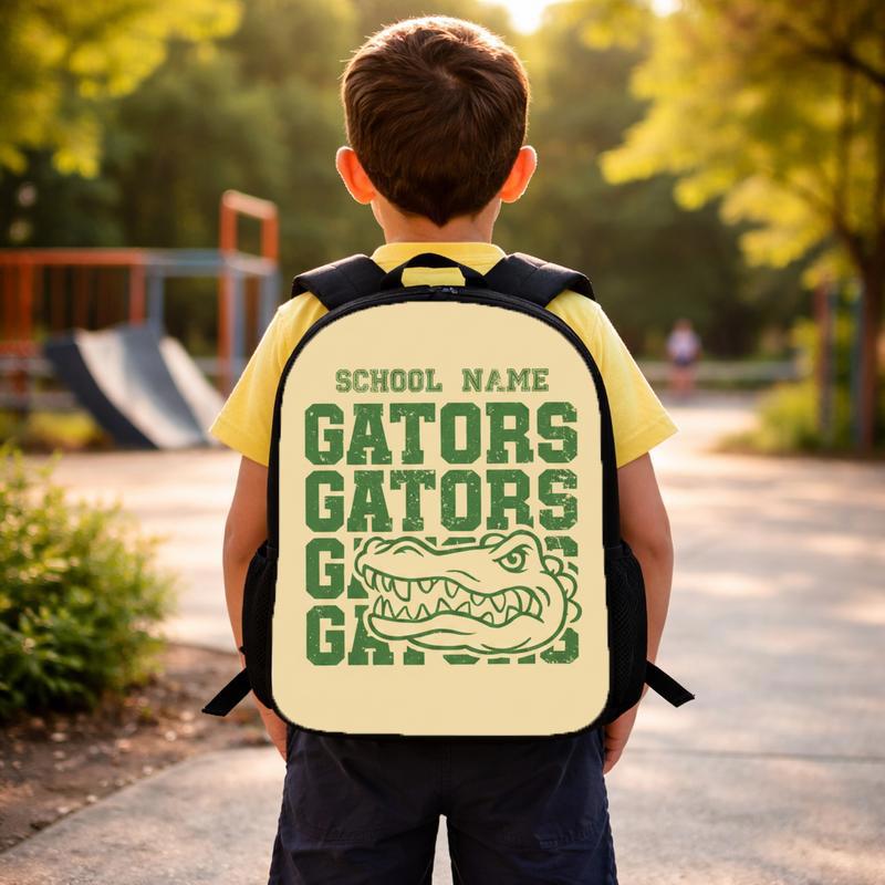 Custom Middle School Mascot Backpack - School Spirit Style Custom Backpack Custom Middle School Mascot Backpack - School Spirit Style Custom Backpack
