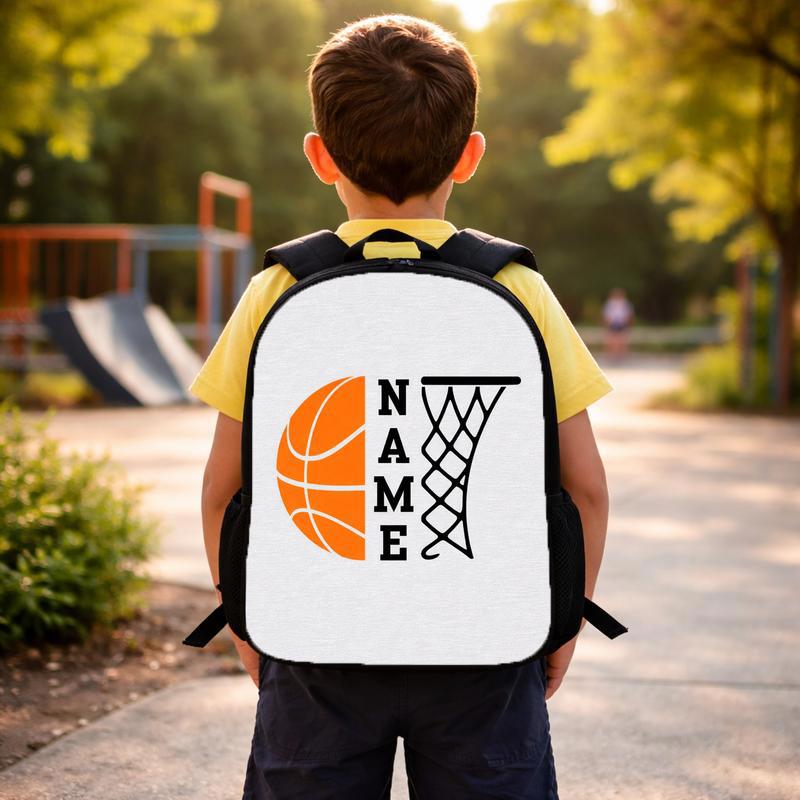 Custom Name Basketball Backpack - Back To School Sport Style Custom Backpack