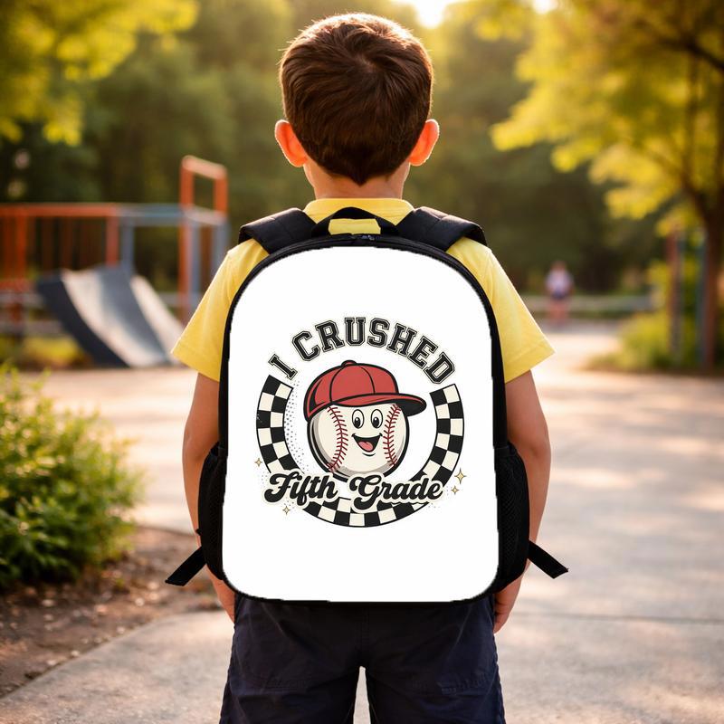 Cute Baseball Backpack - Back To School Cartoon Kids Sport Custom Backpack