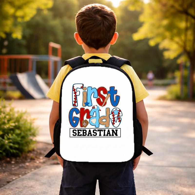 Cute First Grade Backpack - Name Personalized Kids Bag Custom Backpack Cute First Grade Backpack - Name Personalized Kids Bag Custom Backpack