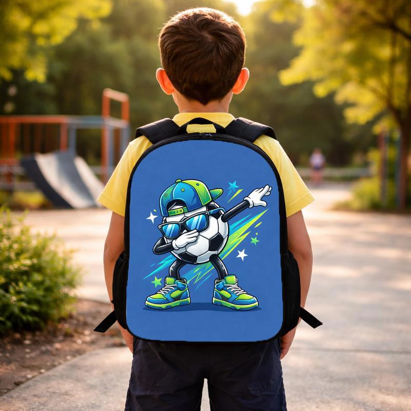 Dabbing Soccer Ball Backpack - Cool Kids School Style Custom Backpack Dabbing Soccer Ball Backpack - Cool Kids School Style Custom Backpack