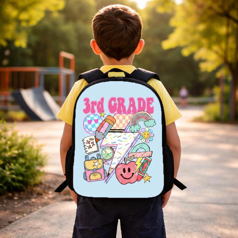 Elementary School Custom Grade Backpack - Fun Learning Vibes Custom Backpack Elementary School Custom Grade Backpack - Fun Learning Vibes Custom Backpack