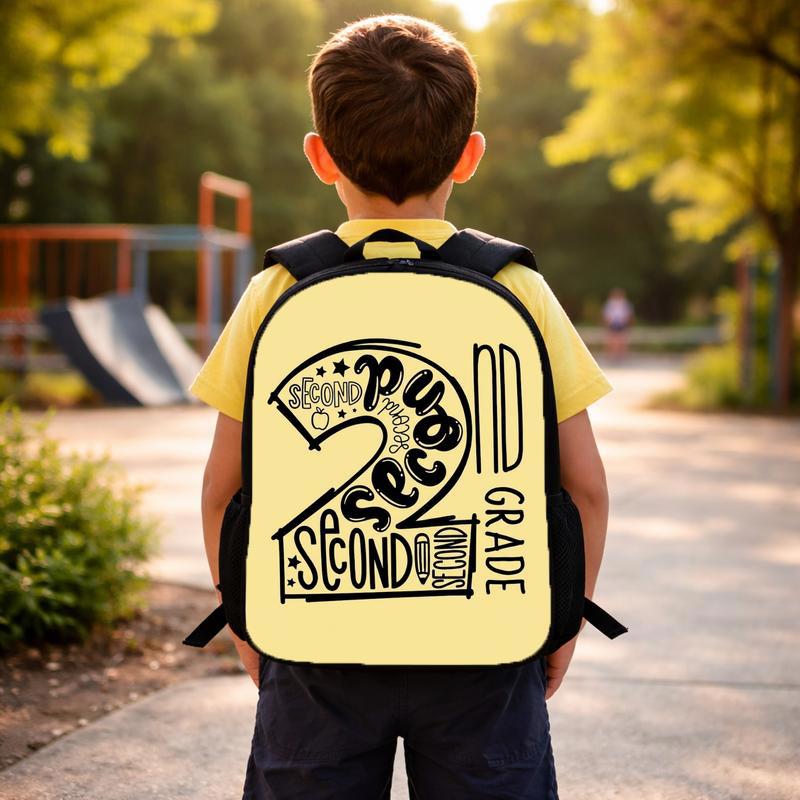 Elementary School 2nd Grade Backpack - Cool Bold Letter Style Custom Backpack Elementary School 2nd Grade Backpack - Cool Bold Letter Style Custom Backpack