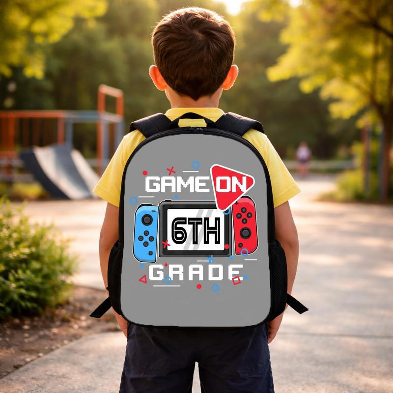 Game On 6th Grade Backpack - Funny Middle School Back To School Custom Backpack