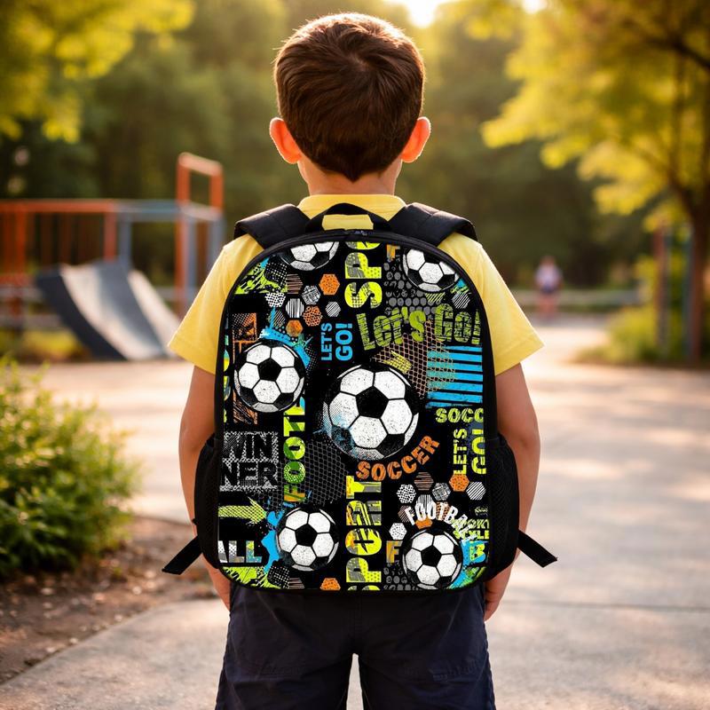Grunge Soccer Pattern Backpack - Cool Back To School Custom Backpack Grunge Soccer Pattern Backpack - Cool Back To School Custom Backpack