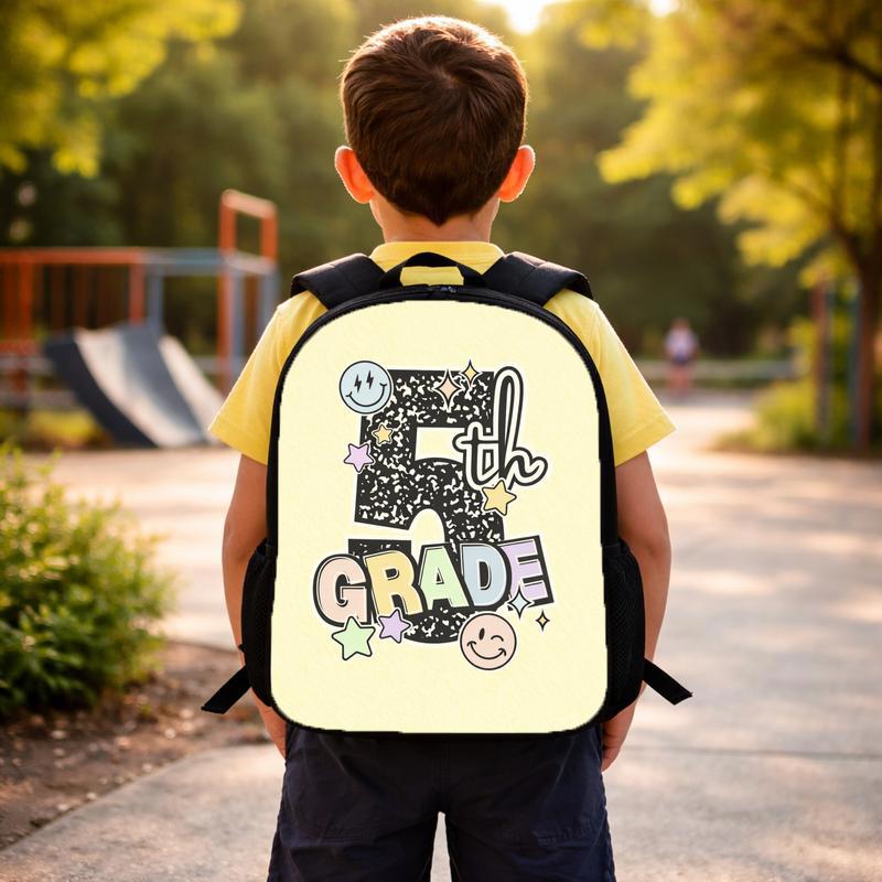 Grunge 5th Grade Backpack - Elementary School Trendy Look Custom Backpack